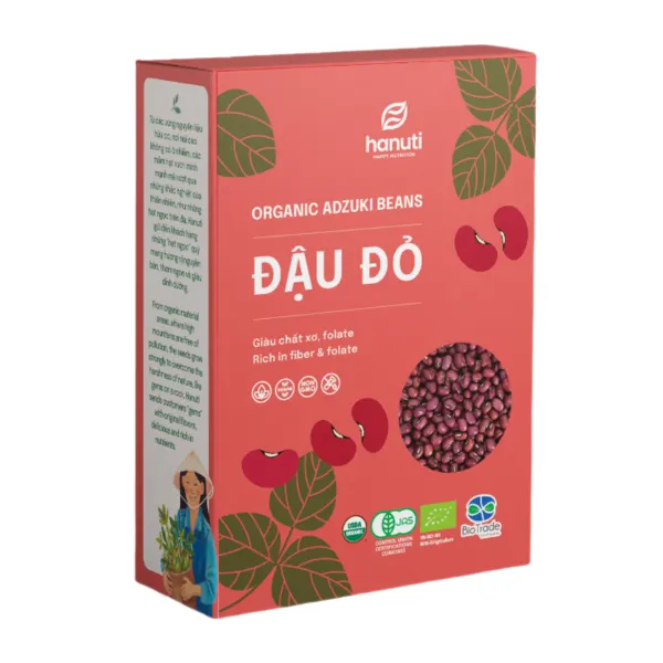 ĐẬU ĐỎ HỮU CƠ KHÔ - HỘP 500G